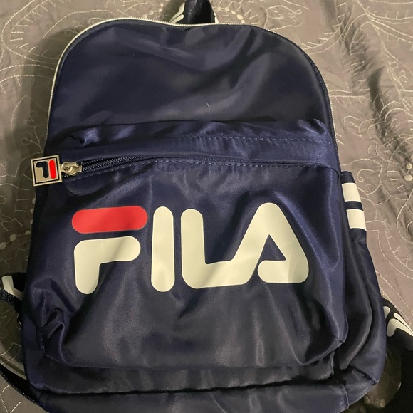 Fila Dark Blue Men or woman Backpack small NWOT super rare many compartments
